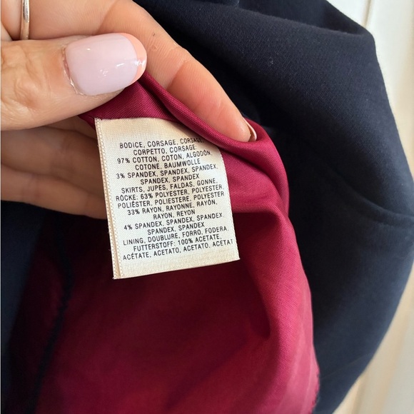 Leifnotes Anthropologie Daytripper Dress navy and white size 10 - Picture 11 of 11